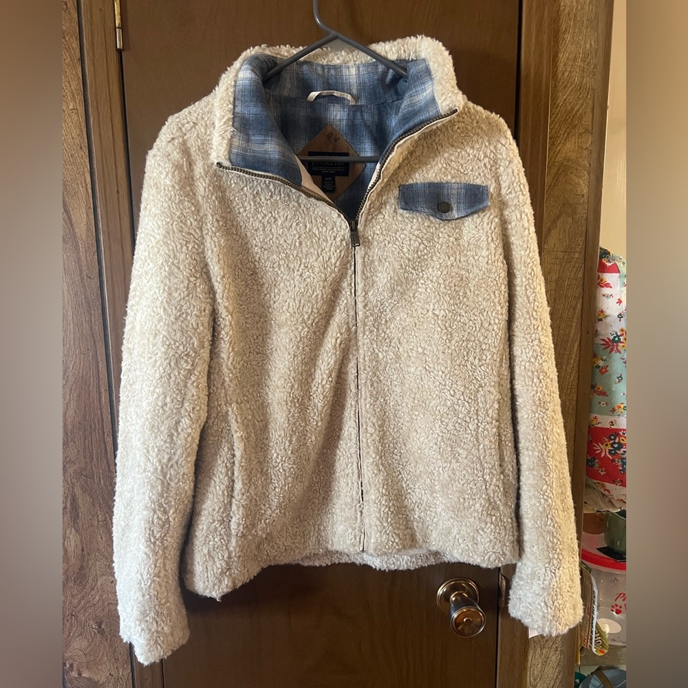 Pendleton Cream and Blue plaid jacket